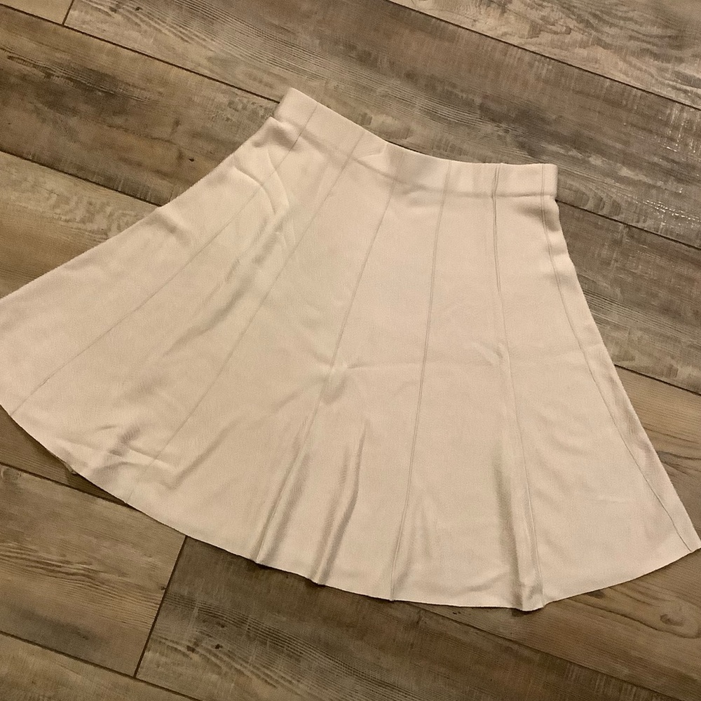 Nic & Zoe Cream Midi Skirt Size Medium